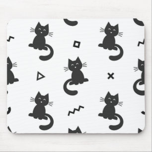 Cat pattern mouse pad
