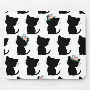 Cat pattern mouse pad