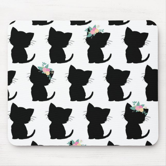 Cat pattern mouse pad (Front)