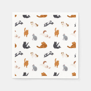Cat pattern napkin