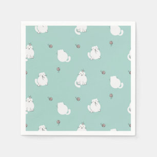 Cat pattern napkin