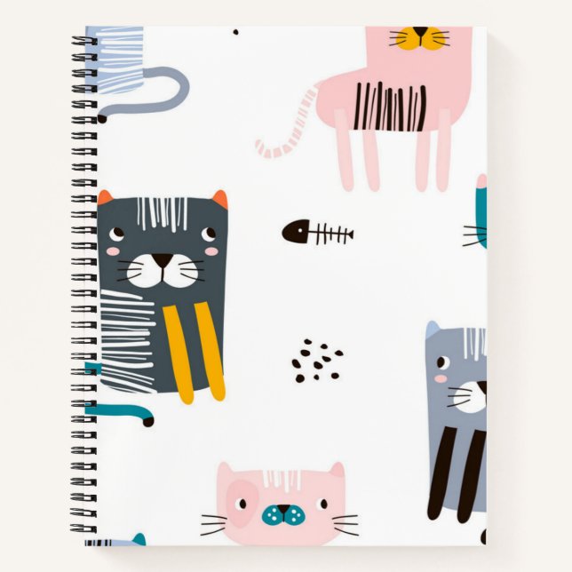 Cat pattern notebook (Front)