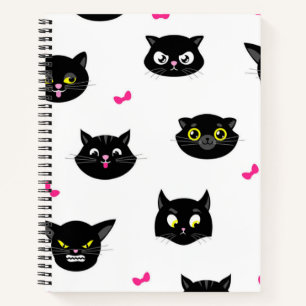 Cat pattern notebook