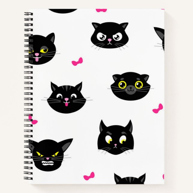 Cat pattern notebook (Front)