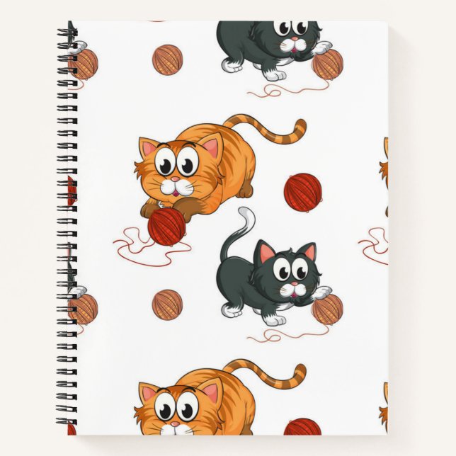 Cat pattern notebook (Front)