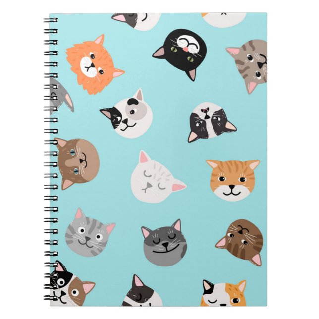 Cat pattern notebook (Front)