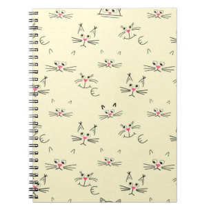Cat pattern notebook