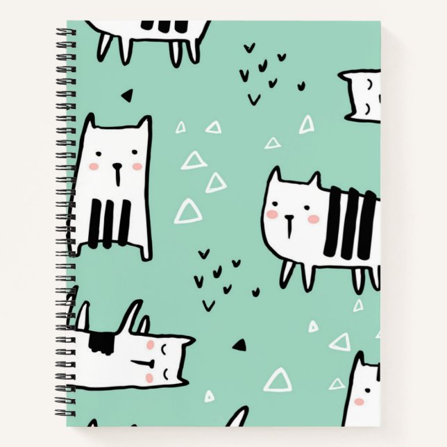 Cat pattern notebook (Front)