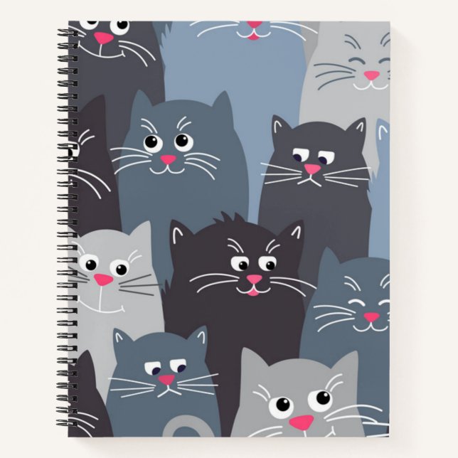 Cat pattern notebook (Front)