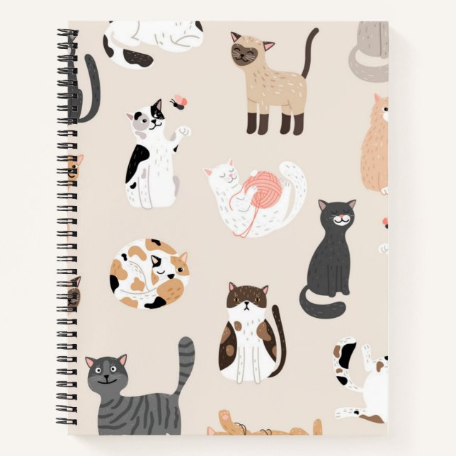Cat pattern notebook (Front)