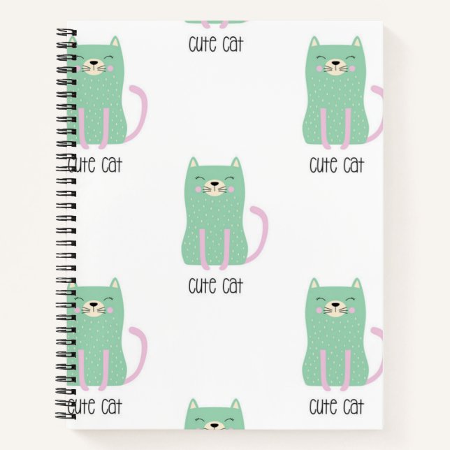 Cat pattern notebook (Front)