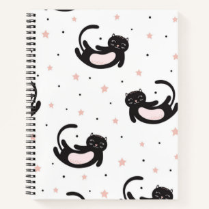 Cat pattern notebook