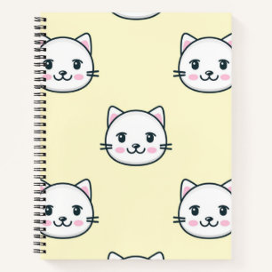 Cat pattern notebook