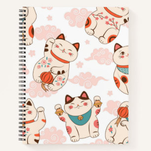 Cat pattern notebook