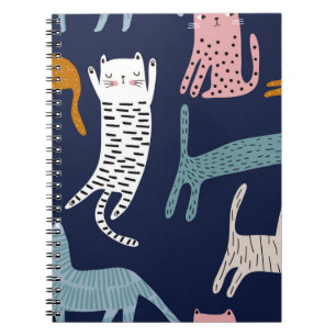 Cat pattern notebook