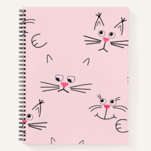 Cat pattern notebook