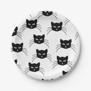 Cat pattern paper plate