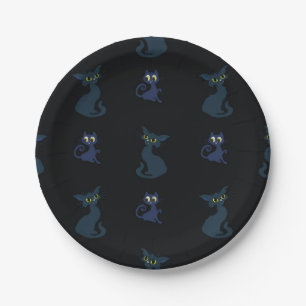 Cat pattern paper plate