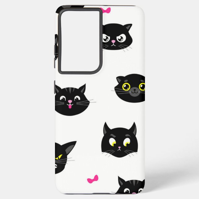 Cat pattern samsung galaxy s21 ultra case (Back)