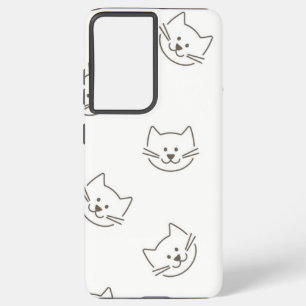 Cat pattern samsung galaxy case