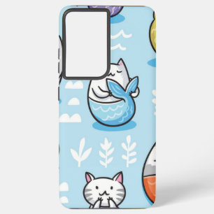 Cat pattern samsung galaxy case