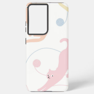 Cat pattern samsung galaxy case