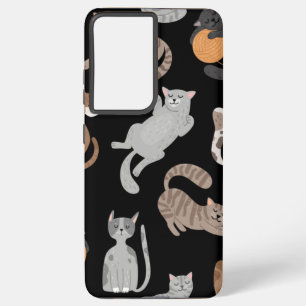 Cat pattern samsung galaxy case