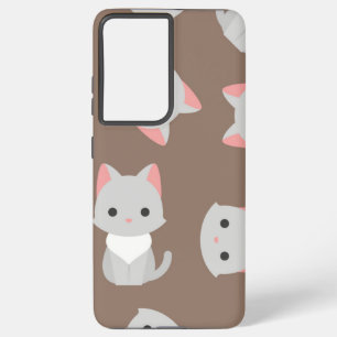 Cat pattern samsung galaxy case