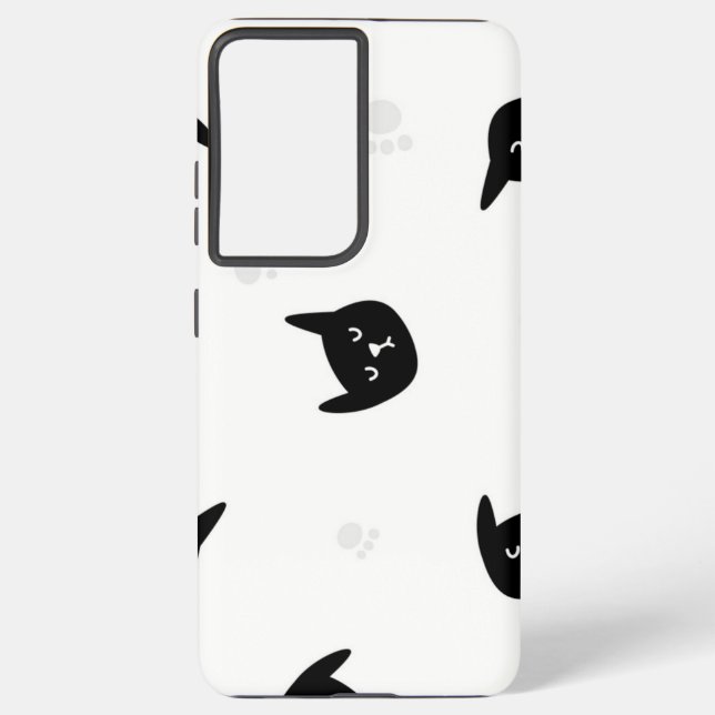 Cat pattern samsung galaxy s21 ultra case (Back)