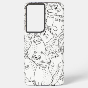 Cat pattern samsung galaxy case