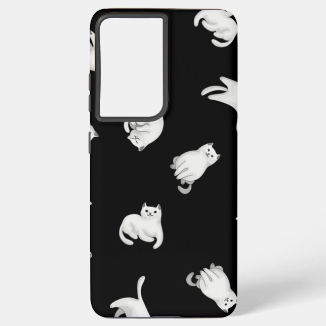 Cat pattern samsung galaxy s21 ultra case (Back)