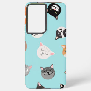 Cat pattern samsung galaxy case