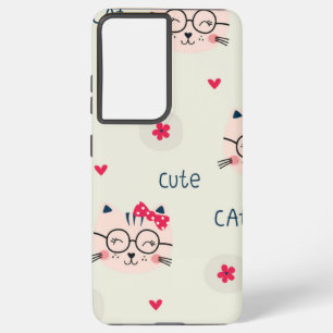 Cat pattern samsung galaxy case