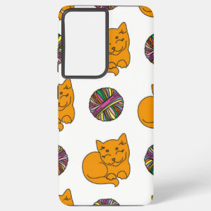 Cat pattern samsung galaxy case
