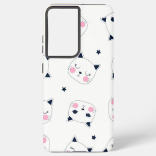 Cat pattern samsung galaxy case