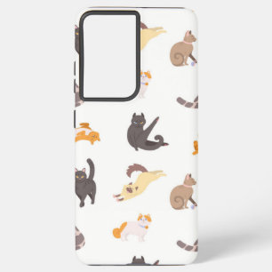 Cat pattern samsung galaxy case