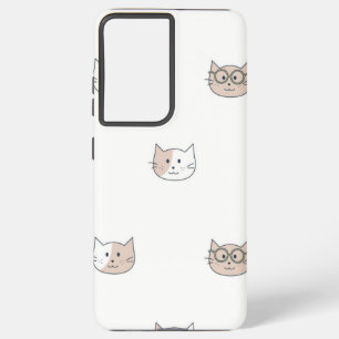 Cat pattern samsung galaxy case