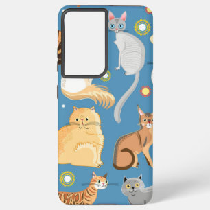 Cat pattern samsung galaxy case