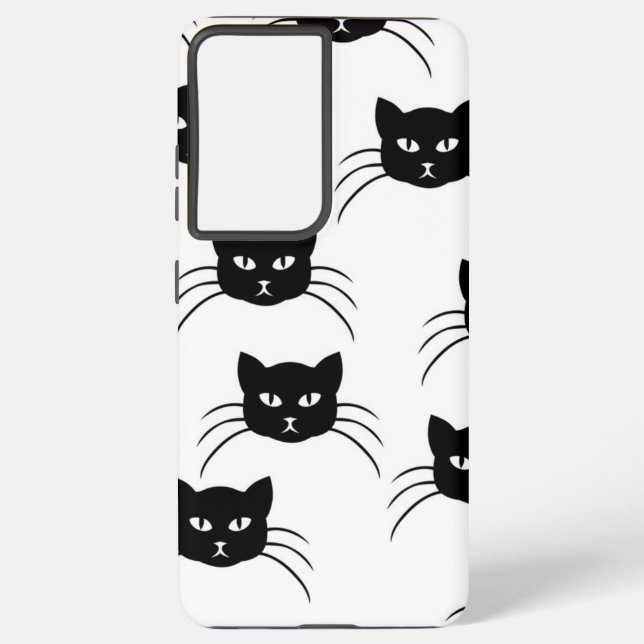 Cat pattern samsung galaxy s21 ultra case (Back)