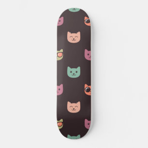 Cat pattern skateboard