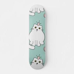 Cat pattern skateboard