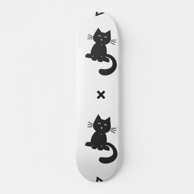 Cat pattern skateboard (Front)
