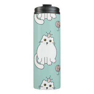 Cat pattern thermal tumbler