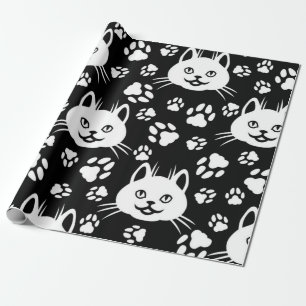 Cat pattern wrapping paper