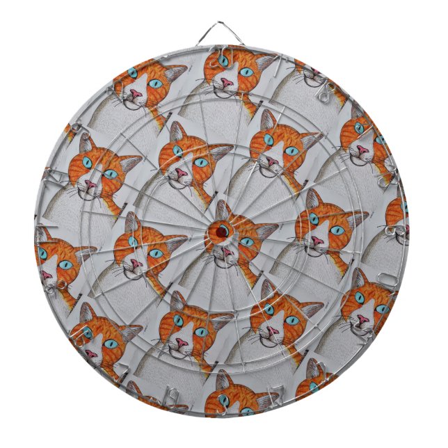 Cat patterned Dartboard (Front)