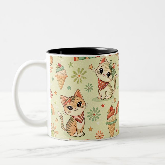 Cat pattren Mug (Left)