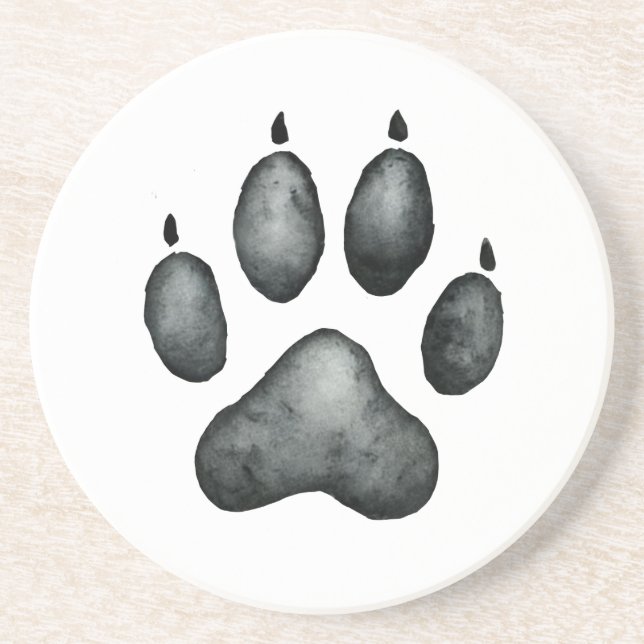Cat Paw Design Coaster (Front)