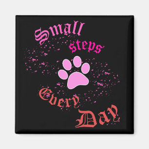 Cat Paw Magnet Small Steps Every Day