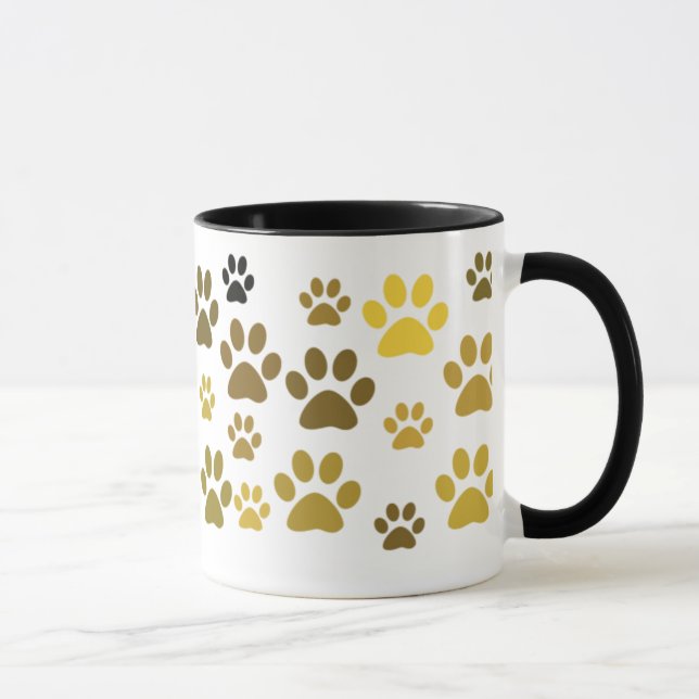 Cat Paw Print Coffee Mug (Right)