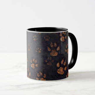 Cat paw print mug